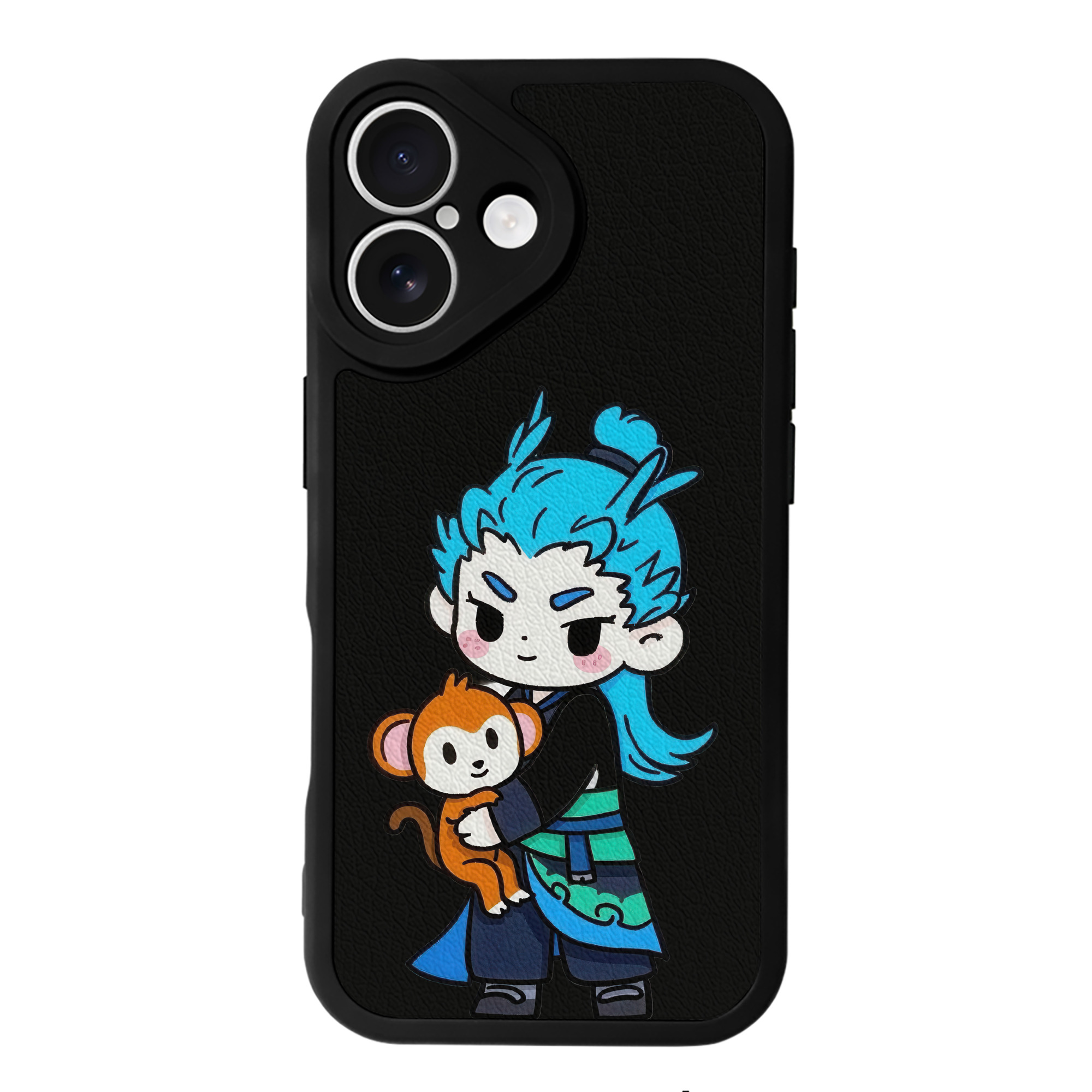 （画像用） Ne Zha 2 ナタ 魔童の大暴れ 【iPhone 16シリーズ対応】シリコンスマホケース（レザー調） 材質：シリコン